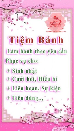 Nhận làm bánh theo yêu cầu cho sinh nhật, tiệc cưới hỏi, liên hoan
