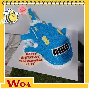 Bánh kem máy bay W04 màu xanh dương xen kẽ họa tiết trắng vàng giống hệt như thật Bánh kem máy bay W04 màu xanh dương xen kẽ họa tiết trắng vàng giống hệt như thật