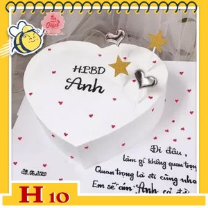 Bánh kem tặng người yêu H10 trái tim trắng tinh khôi điểm xuyết tim đỏ bé xinh khắp bánh cực tinh tế Bánh kem tặng người yêu H10 trái tim trắng tinh khôi điểm xuyết tim đỏ bé xinh khắp bánh cực tinh tế